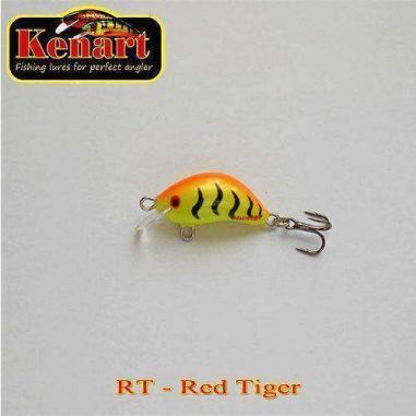 Vobler Kenart Hunter Red Tiger 3cm 2.5g Kenart