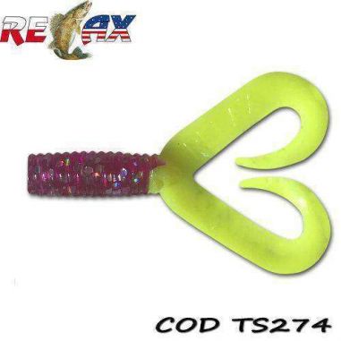 Twister Relax 4,5cm Double Tail Standard 274 (25buc) Relax