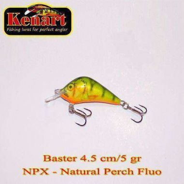 Vobler Kenart Baster Natural Perch Fluo 4,5cm 5g
