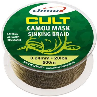 Fir Textil Climax Cult Camou Mask Sinking 0.18mm 500m 10lb Climax