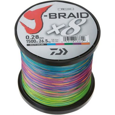 Fir Textil Daiwa J-Braid Multicolor X8 0.28mm 1500m 26.5kg Daiwa